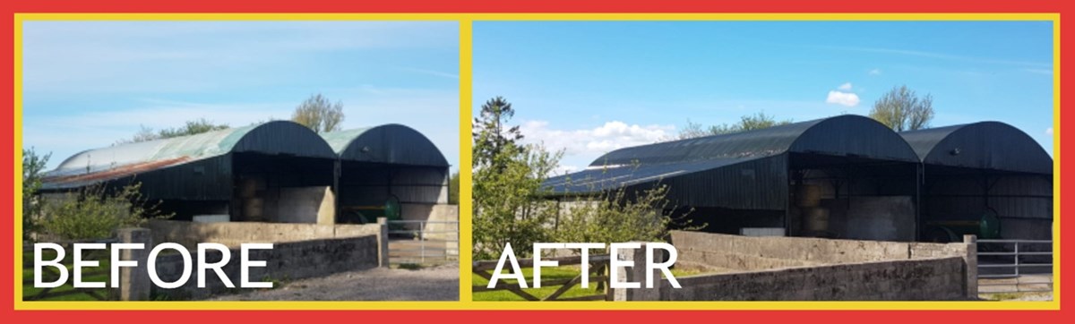 Hayshed spray painting in Cork