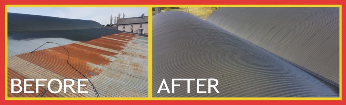 Industrial building spray painting Cork