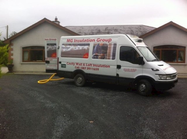 Image of MG Insulation Group van in Kildare, insulation in Kildare is installed by MG Insulation Group