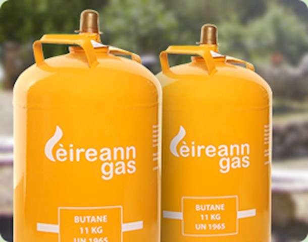 Eireann Gas supplied by Oliver in Cavan.