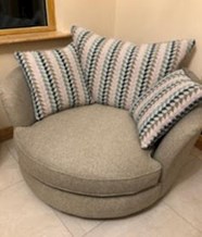 Image shows seat in Kildare upholstered by Jay's Upholstery 