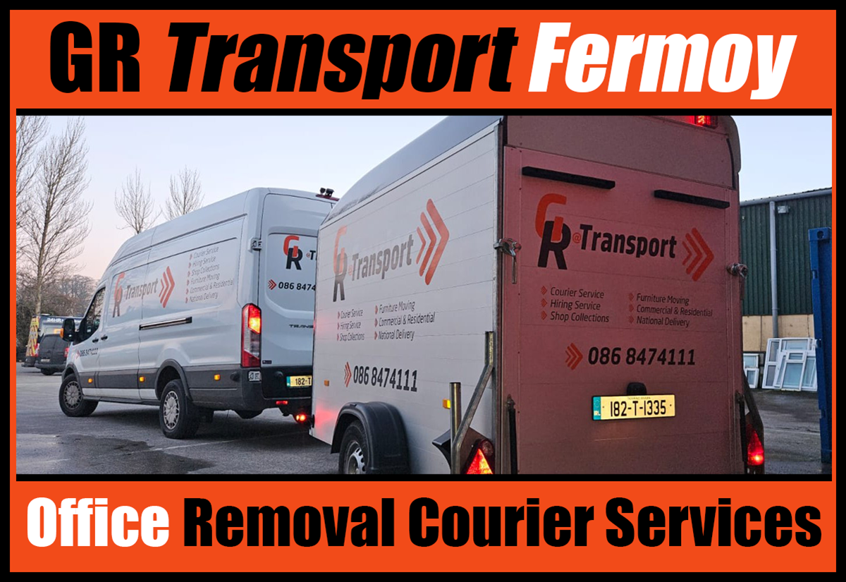 Office removal courier services to and from Fermoy