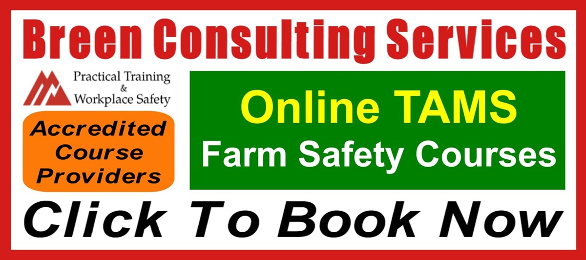 Click to book Wexford TAMS Farm Safety Course now