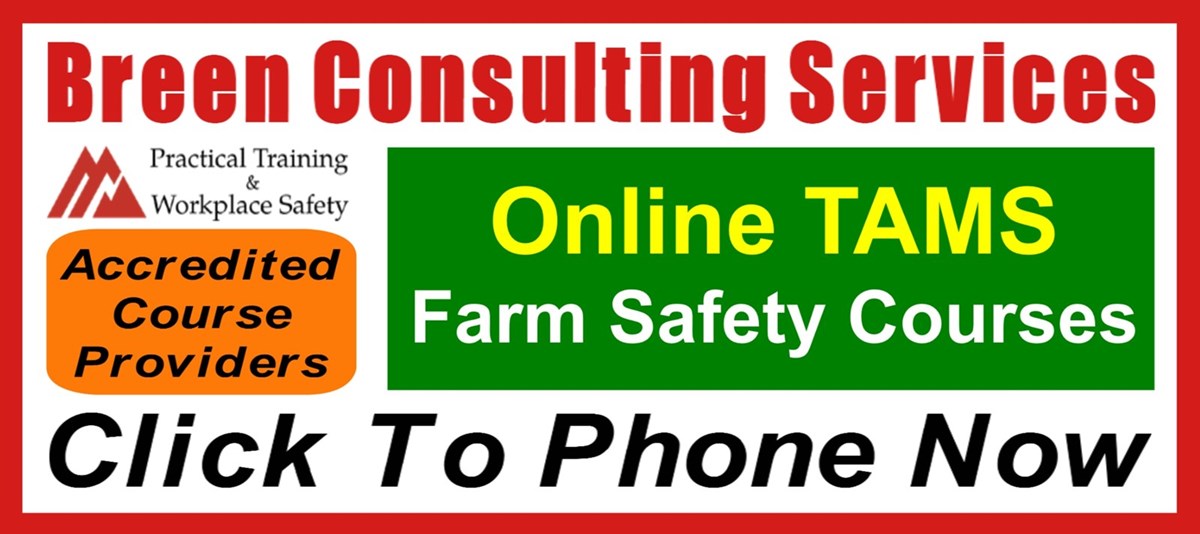 Click to phone now enquiring on TAMS farm safety courses in Wexford