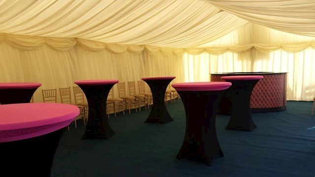 Marquee Accessories from LM Marquees in North Dublin.