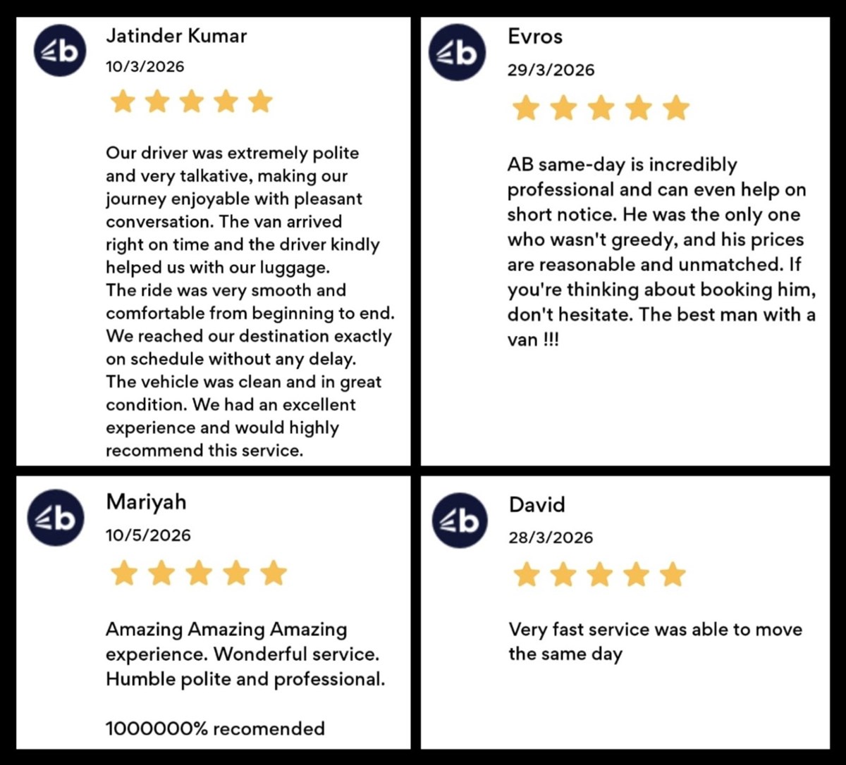 Man with Van Santry Reviews