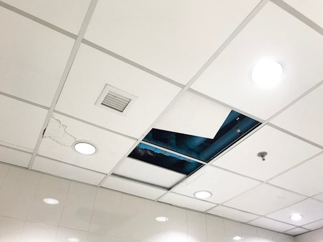 image of suspended ceiling repair service
