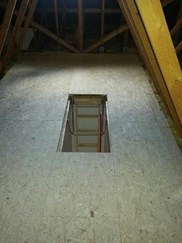 Image of attic flooring in Cork laid by Attic Stairs Solutions, attic flooring in Cork is supplied and installed by Attic Stairs Solutions