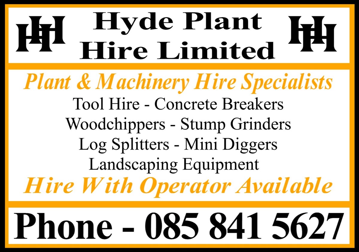 Plant and machinery hire in Nenagh, Roscrea, and Birr