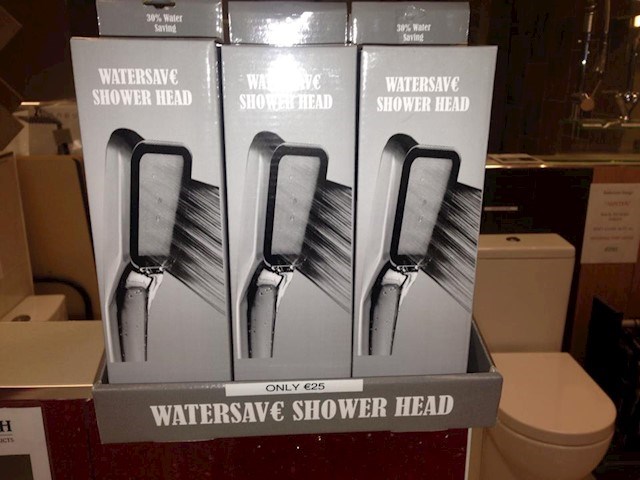 Image of shower heads in Dublin 15, bathroom accessories and supplies in Dublin 15 are provided by Bathroom Design.