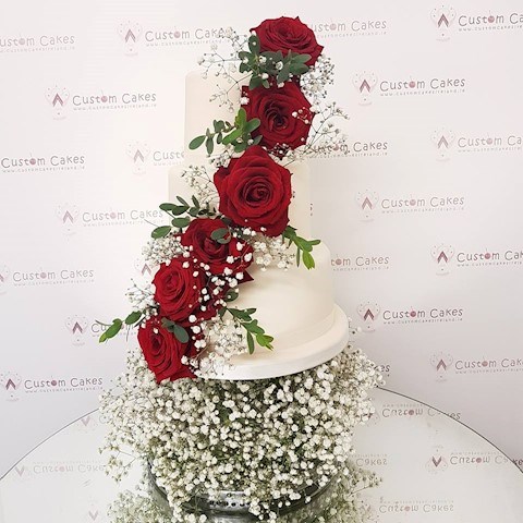 image of personalized wedding cake from Custom Cakes