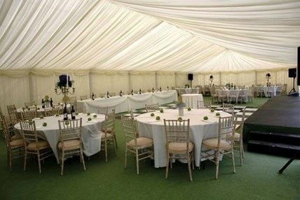 Image of wedding marquee hired by LM Marquees in South Dublin.