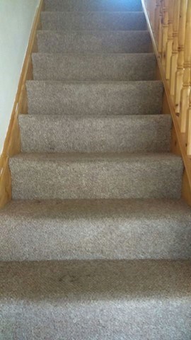 Image of domestic staircase in Laois cleaned by Spooner's Cleaning Services, domestic carpet cleaning in Laois is provided by Spooner's Cleaning Services