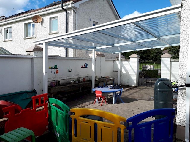 Image shows canopy in Westmeath installed by Cover All Canopies