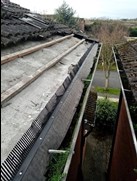 Image of roof undergoing repairs in Dundalk, roof repair in Dundalk is carried out by Levins Roofing