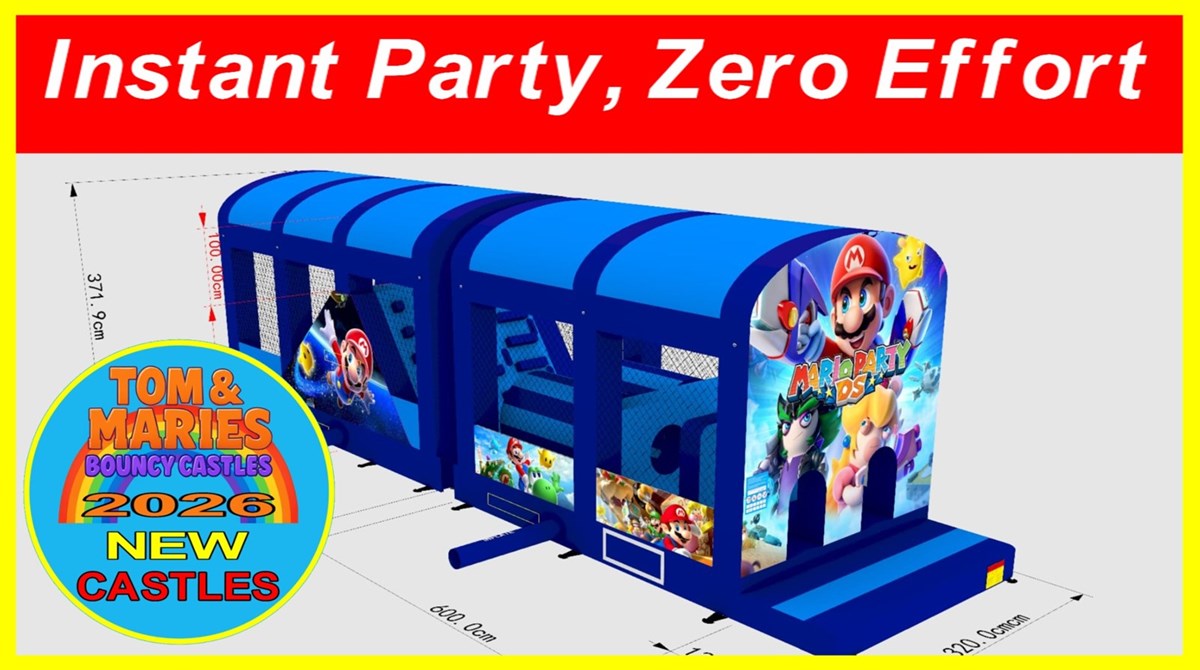Inflatable obstacle course hire in Virginia, Oldcastle, and Kingscourt is provided by Virginia Bouncy Castles