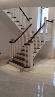 Image shows interior concrete stairs in Laois, Longford, Offaly or Westmeath constructed by EJP Concrete Structurs LTD