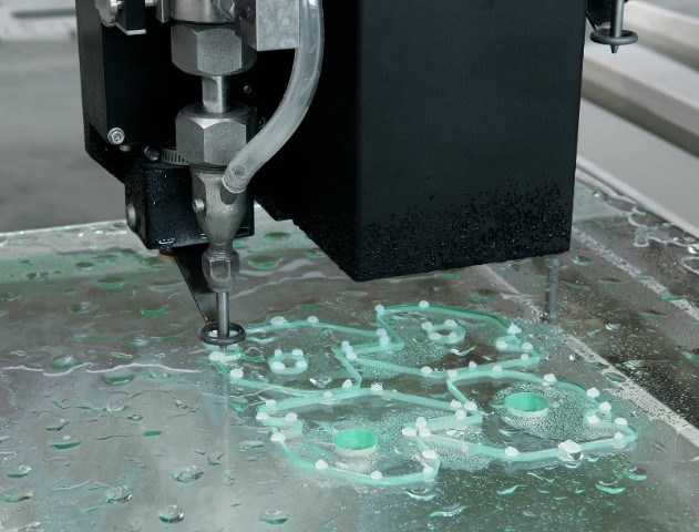 Image of engineering compounds being waterjet cut in the North East, engineering compounds in the North East are waterjet cut by Waterjet Creations