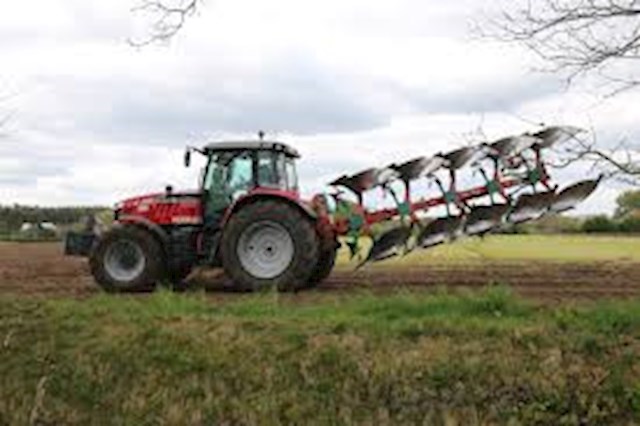 Image of Massy Ferguson Tractor and plough from C Gallagher Agri Contractor in Westmeath.