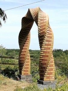 image of unique brickwork structure from Brendan Mullen