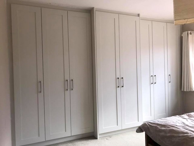 Image shows wardrobes in Bray constructed by Darren Cranley Carpentry & Construction