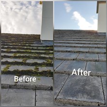 image of roof cleaning from J Fleming