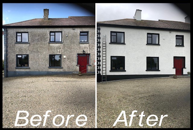 image of exterior house spraypainting in Wexford