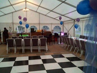Image of party marquee hired by LM Marquees in South Dublin.