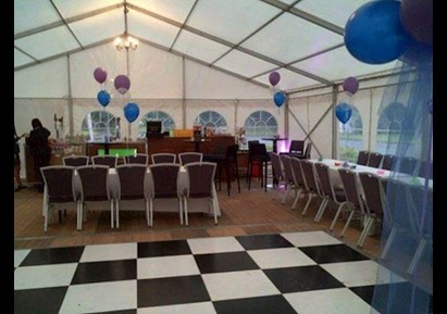 Party Marquee for hire from LM Marquee in North Dublin.