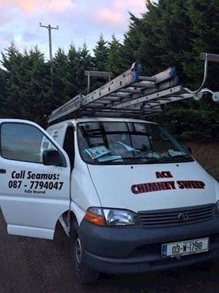 Ace Chimney Sweep Nenagh, Thurles, Cashel - service van