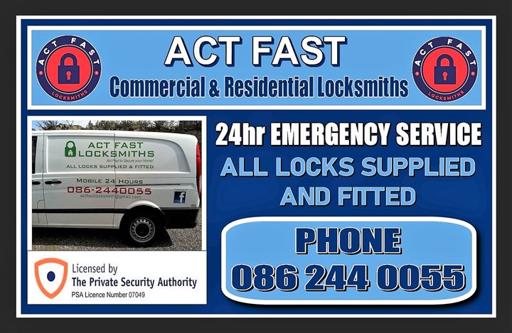 Act Fast Locksmiths - Locksmith Services in Swords