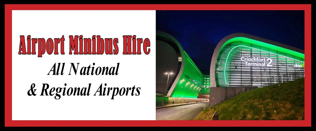 Airport minibus hire to and from Tallanstown, Inniskeen, Knockbridge, and Dromiskin