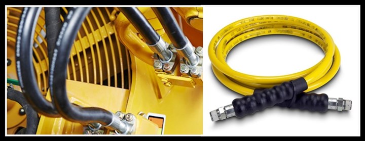 image of hydraulic hose from James Clarke Engineering