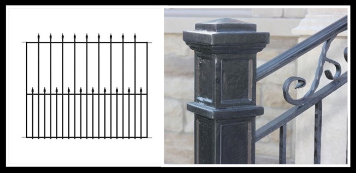 image of steel railings from James Clarke Engineering