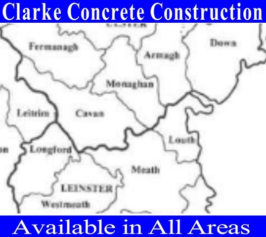 image of areas serviced by Clarke Concrete County Meath