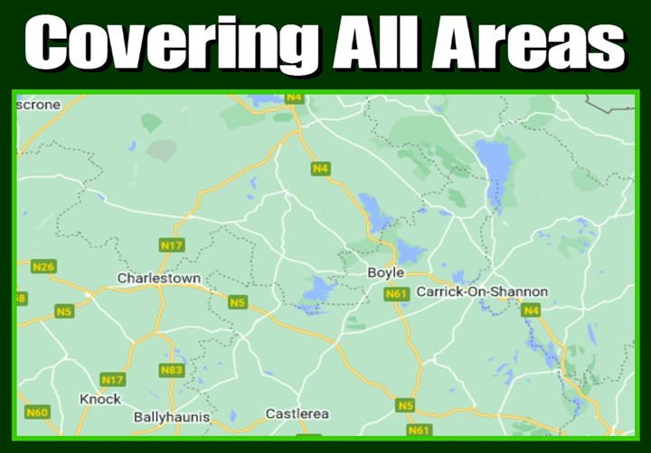 Map of Areas covered - JF Oil Boilers