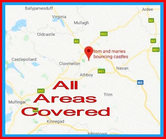 Bouncy castles Navan Trim Kells areas covered