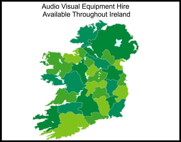 Audio Visual Equipment Hire available throughout Ireland