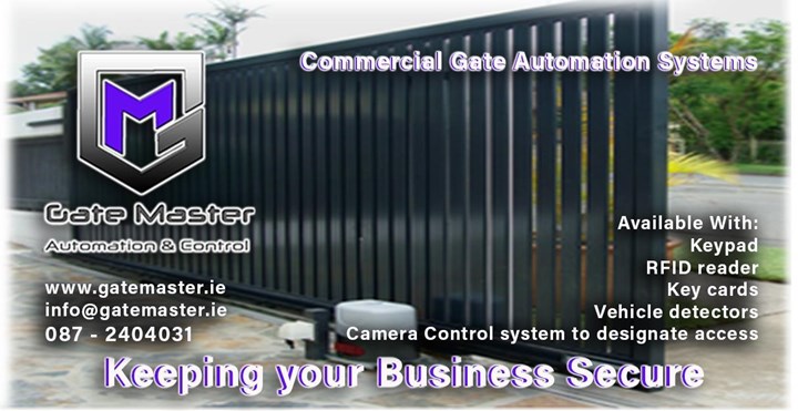 Commercial automatic gate fitted in Roscommon