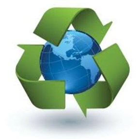 eco friendly building waste removal logo