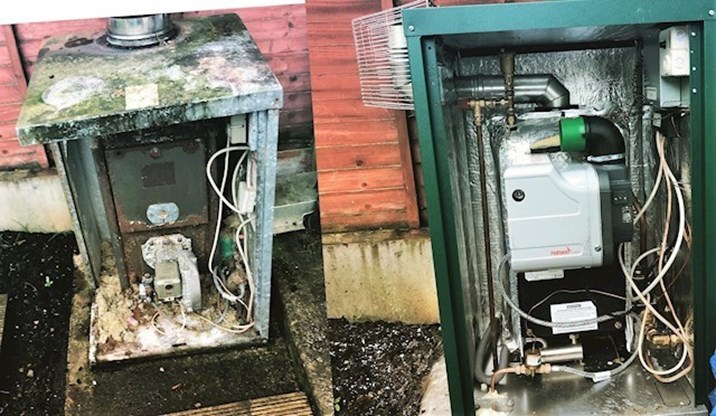 Replacement boiler in Kells