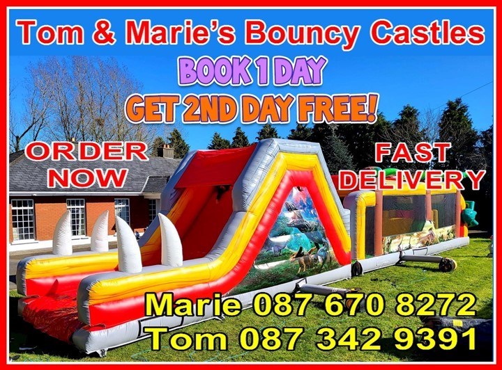 Bouncy castle hire Ashbourne, logo