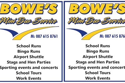 Minibus Hire Portlaoise, Bowe's Mini Bus Service