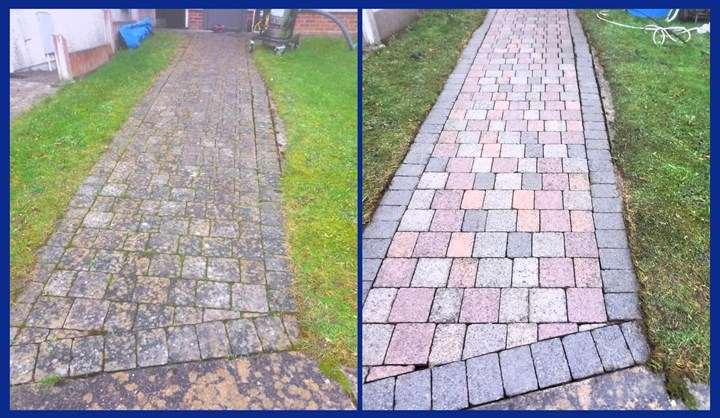 Footpath power washing in Drogheda - Boyne Cleaning Services