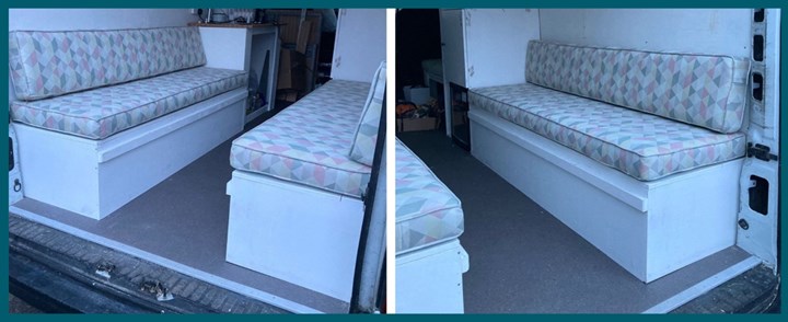 Camper van seat upholstery in Newbridge Kildare