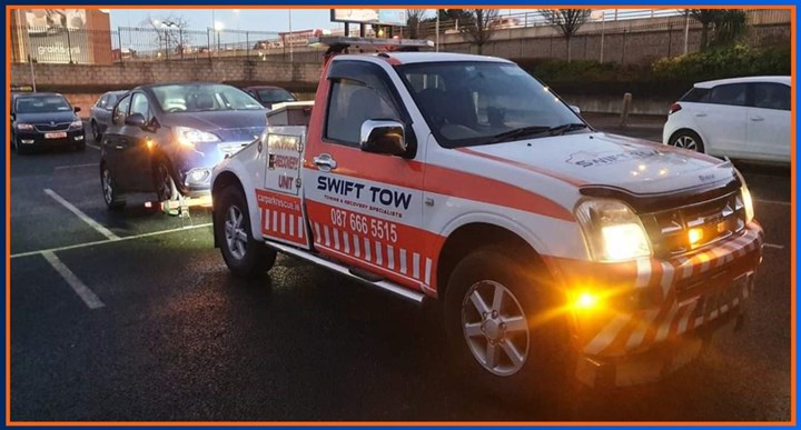 Vehicle towing in Sandyford and Dublin 18 is a speciality of Sandyford Recovery