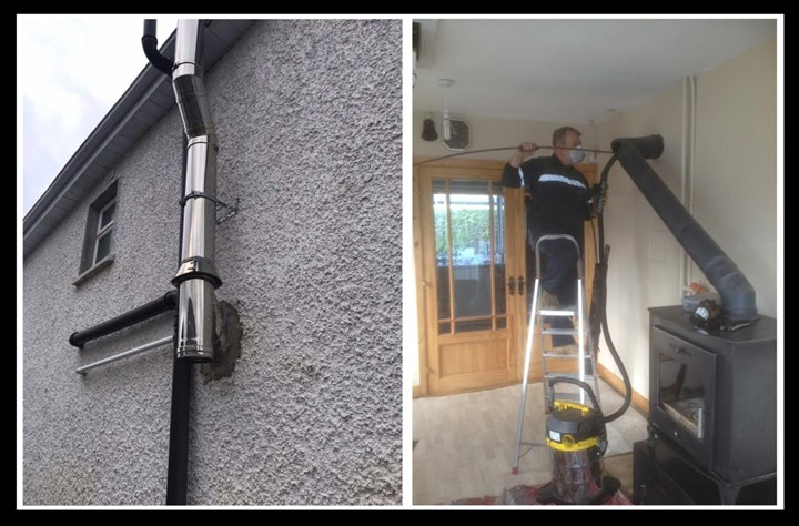 Stove flue chimney cleaning services in Portlaoise and Portarlington are carried out by Ace Chimney Sweep