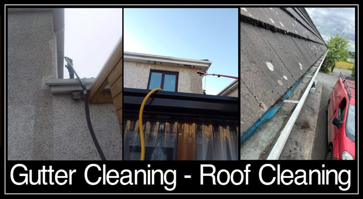 Roof cleaning and gutter cleaning in Cavan - carried out by Sparkle Clear