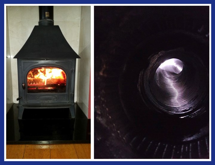 Stove flue cleaning in Swords, Balbriggan, and Skerries - carried out by Stack Chimney Services