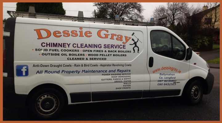 Chimney sweep services in Westmeath are carried out by Dessie Gray